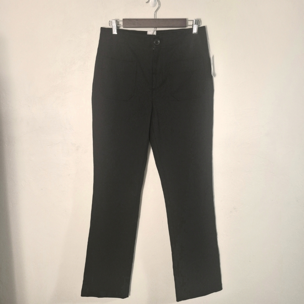 Maeve By Anthropologie Colette Black Straight Leg Pants Size 31